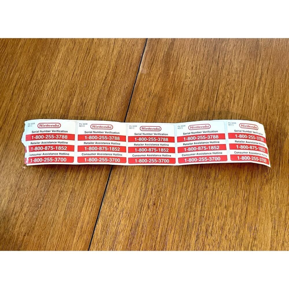 Nintendo Power Store Display Hotline Stickers Kiosk
